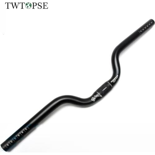 TWTOPSE 170g Ultralight Bike Bicycle Handlebar For Brompton Folding Bike Bicycle AL7005 25.4mm 520mm M Type Handle Bar Bike Part