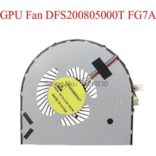 Laptop Fan For DELL For Alienware 17 R2 R3 DFS200805000T FG26 FG25 FG79 FG7A 07740Y 7740Y 0MYX41 0F7F42 F7F42 0D63FC 0J62HM