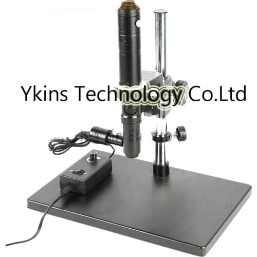 200X - 1000X Zoom Stereo Microscope Camera Coaxial Light Monocular C-mount Lens + Focusing Lifting Bracket Stand