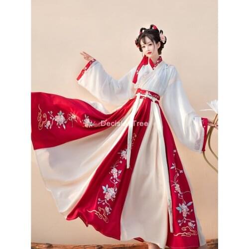 2021 woman stage dance dress chinese traditional costumes year adult tang suit performance hanfu female cheongsam dress
