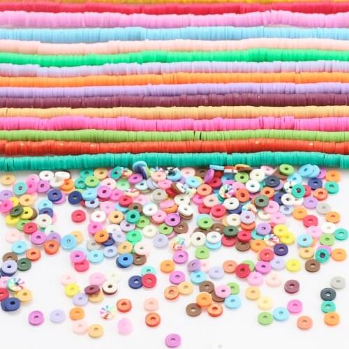 3Pcs 6MM Round Polymer Clay Beads 16Inch Spacer Loose Beads For Bracelets Necklace DIY Bohemian Ornament Gift Jewelry Needlework