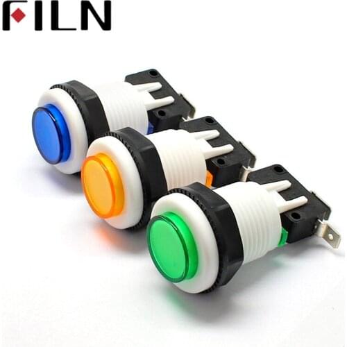 5 Colors small Round Arcade Video Game Player Push Button Switch Durable Multicade MAME Jamma Game Long Switch