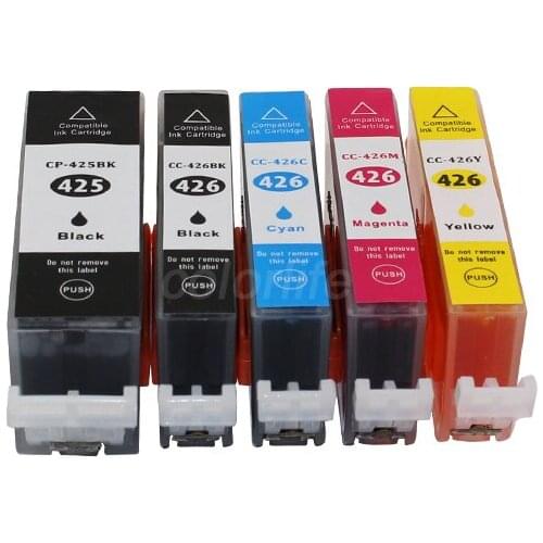 XIMO 5 PCS of PGI-425XL CLI-426 compatible ink cartridge for PIXMA IP4840 MG5340 MG6240 IX6540 etc