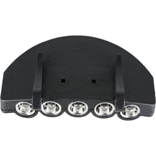 5LED Super Bright Cap Light Headlight HeadLamp Head Flashlight Head Cap Hat Light Clip On Light Fishing Head Lamp