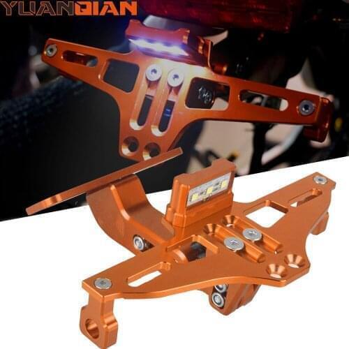 For bajaj pulsar 200ns all years 1190 AdventuRe R 1290 Super GT RC200 RC 200 Motorcycle Accessories License Plate Bracket Holder