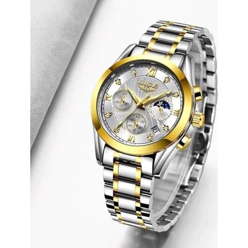 Fashion Rose Gold Women Watches Ladies Steel Womens Bracelet Watches Female Clock Gift Waterproof Relogio Feminino Montre Femme