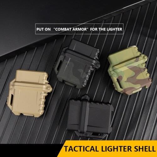 Tactical Lighter Shell Storage Case Lighter Container Organizer Holder For Zippo Inner Tank Outdoor Camping Survival Tool