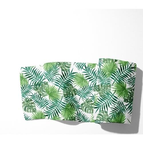 Velvet Tropical Rainforest Plants Printed Thigh High Stockings Cosplay Hosiery Women Girls Sweet Sexy Tights