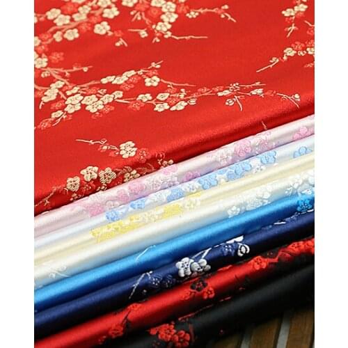 Blossom fabric - oriental Chinese Japanese - satin jacquard brocade
