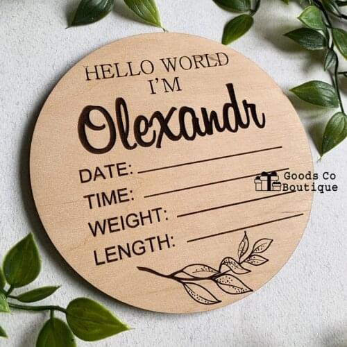 Wooden Milestone Newborn Growth Souvenir Monthly Wood Chips Birth Grow Memorial Baby Shower Nursery Decor