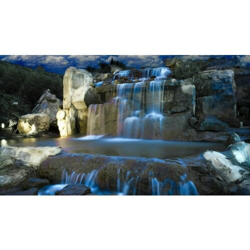 Magic wonderland waterfall backdrop High quality Computer print scenic backgrounds