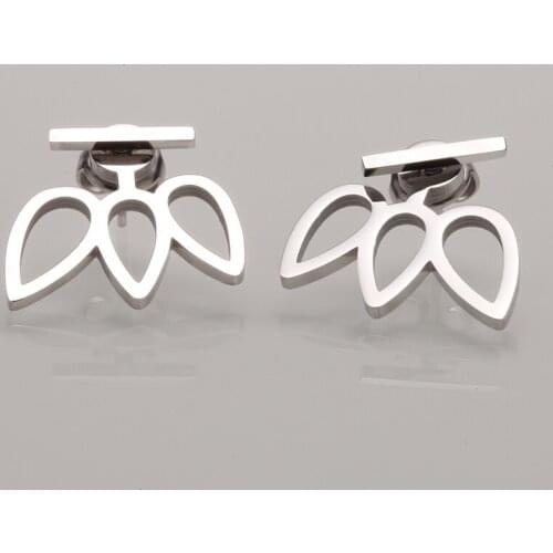 HelloLook 2021 Trend Stud Earring for Women 316L Stainless Steel Earring for Teens Girl Korean Earrings Ear Piercing Jewelry