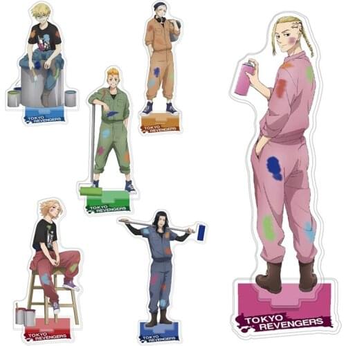 2021 Anime Tokyo Revengers Figure Cosplay Acrylic Stands Manjiro Ken Takemichi Hinata Atsushi Model Plate Fans Gift Collections
