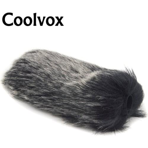 Coolvox Rabbit hair style Condenser Microphone Outdoor Recorder Wind Cover Shield Furry Windscreen Windshield 15.8cm