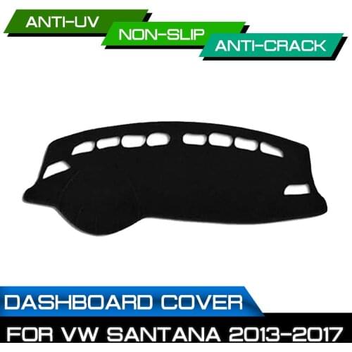 Car Dashboard Mat for Volkswagen Santana 2013 2014 2015 2016 2017 Anti-dirty Non-slip Dash Cover Mat UV Protection Shade