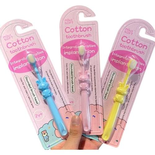 Cute Kids Toothbrush Cartoon Toothbrush Children Super Fine Soft Soft Hair Clean Teeth Brushing Toothbrush