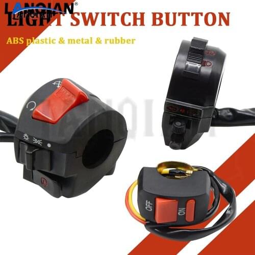 Motorcycle Accessories Light Switch Button HandleBar Trun Signal Button for Yamaha Honda Kawasaki Ducati BMW Suzuki Victory