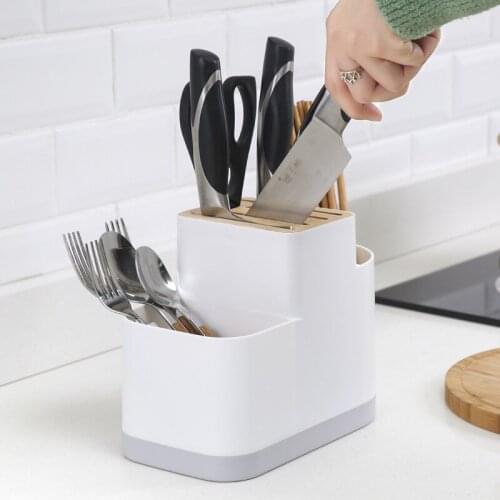 Multi-Function Kitchen knife chopstick holder drain holder Storage Box Spoon Fork Kitchen Organizer Rack household knife holder