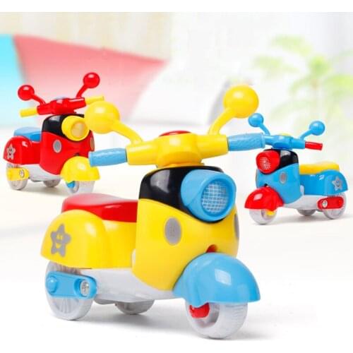 Cartoon Fun Mini Motorcycle Creative Inertia Car Toy Model Small Gift Toy Car Boy Girl Child Educational Toy Holiday Gift