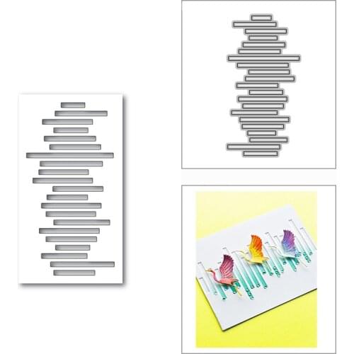 New 2021 Wooden Line Strip Border Metal Cutting Dies for DIY Scrapbooking and Card Making Decorative Embossing Craft No Stamps