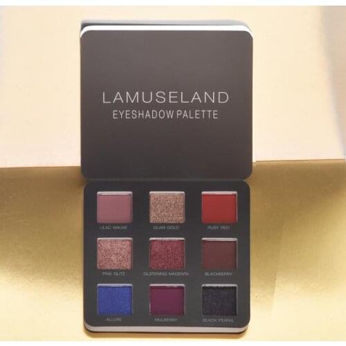 New 9 Colors Professional Sparkling Diamond Eyeshadow Waterproof Lasting Glitter Shimmer Shine Eye Shadow Palette Cosmetic TSLM1