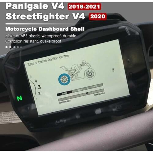 Panigale V4 Dashboard Screen Protection For Ducati 2018-2019 Motorcycle Tachometer Instrument Housing Case Gauge Cluster Cover