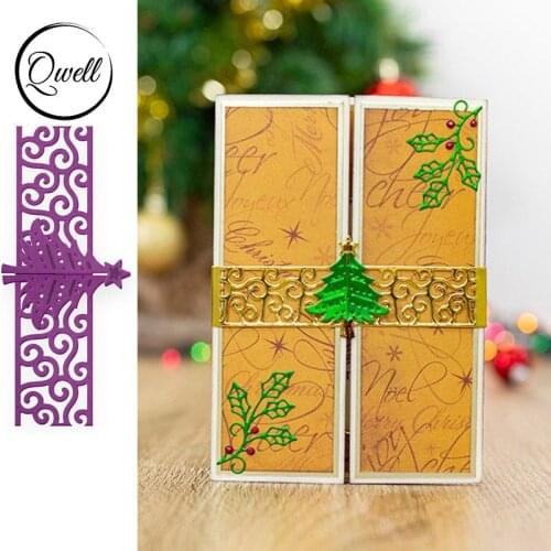 QWELL Christmas Tree Metal Cutting Dies for Scrapbooking and Card Making Paper Embossing Craft New 2019 die cuts