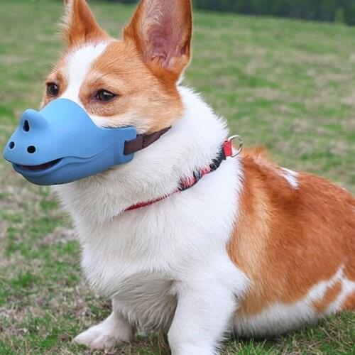 Adjustable Silicone Rhino Mouth Cover For Pet Dogs