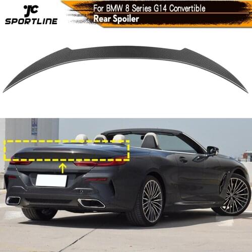 Rear Trunk Spoiler Wing Lip for BMW 8 Series G14 Convertible 2018 - 2021 Carbon Fiber Rear Trunk Boot Lip Wing Spoiler