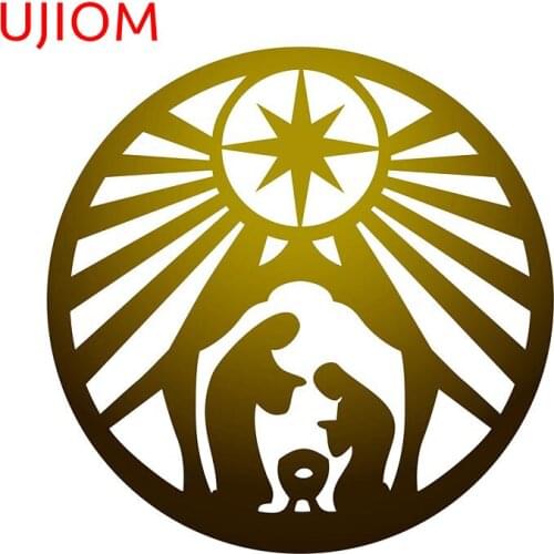 UJIOM Holy Family Christian Icon Home Decoration Bedroom Living Room Decorations Decals Bathroom Kitchen Decor Wall Stickers