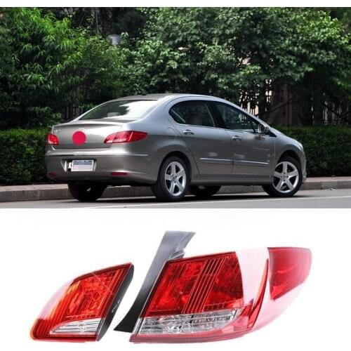 For Peugeot 408 tail light assembly turn signal brake light reversing light 2009-2018 408 full series tail light assembly