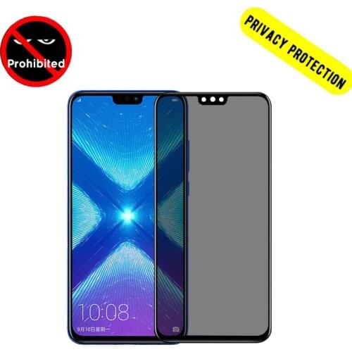 2Pcs Privacy Screen Protector For Honor 9X Pro/9i/8X/7X/Play3/Magic2 Film Anti-Peeping Tempered Glass For View 20/10/9 Glass