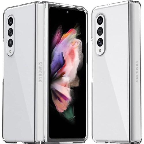 Front Back Protective Case Cover for Samsung Galaxy Z Fold 3 Shockproof TPU Transparent Phone Cases Covers for Galaxy Z Fold3
