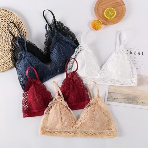 Lace Bralette Sexy Bras For Women Wire Free Beauty Back Push Up Bra Female Ultrathin Underwear Brassiere Lingerie