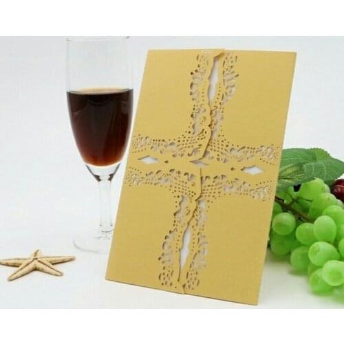 10Pcs/Lot 12*18cm Creative Hollow Laser Cut Business Party Birthday Invitations Card Decoration For Personalized Custom 9ZSH212