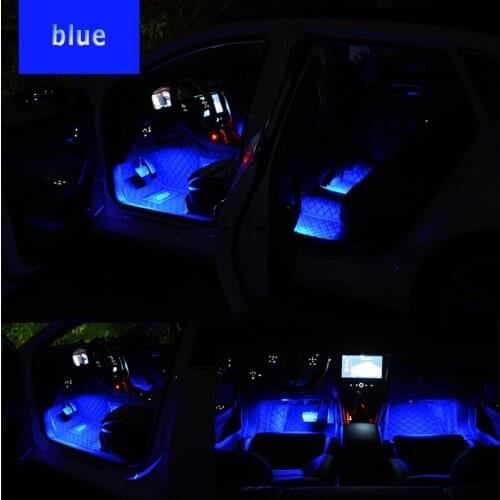 2pcs Car LED Foot Iamp Floor lamp Decorative lamp for SEAT Ibiza Leon Toledo Arosa Alhambra Exeo FR Supercopa Mii Altea Cordoba