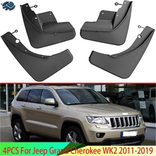 4PCS For Jeep Grand Cherokee WK2 2011-2019 Mud Flaps Splash Guards Fender Mudguard Kit Mud Flap Splash Guards Mudguard