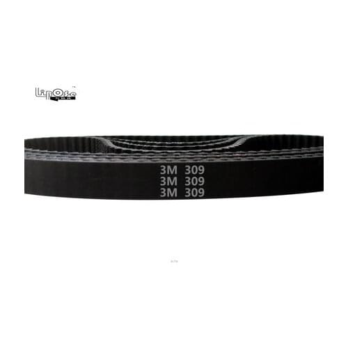 5 pieces/pack HTD3M timing belt length 309mm teeth 103 width 9mm rubber closed-loop 309-3M for shredder S3M 309 HTD 3M pulley