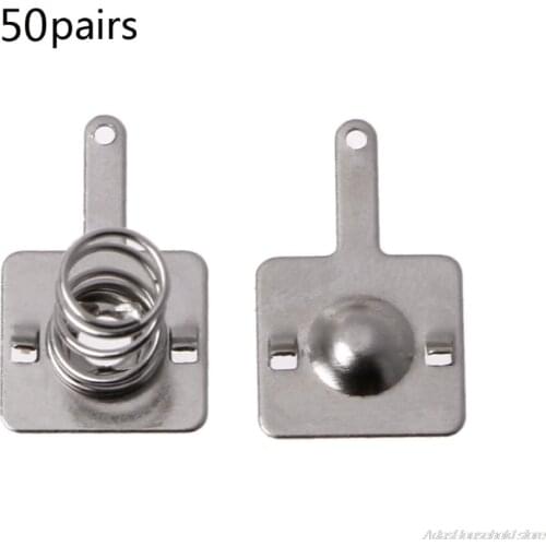 Free Shipping 50 Pairs Metal Battery Spring Plate Set for AA AAA Positive Negative Contact ly10 21 wholesales