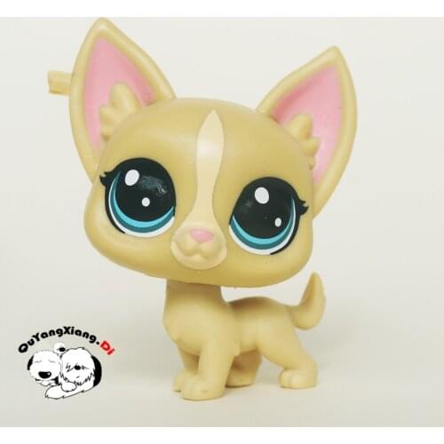 CWG061 Pet Shop Animal Pink large ears dog doll action Figure cute puppy