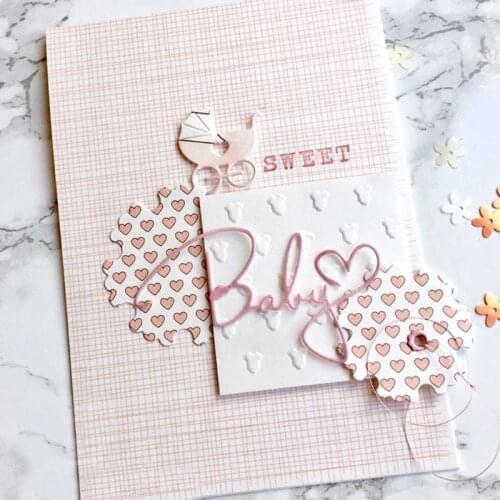 Baby Metal Cutting Dies Stencil Scrapbooking DIY Album Stamp Paper Card Emboss
