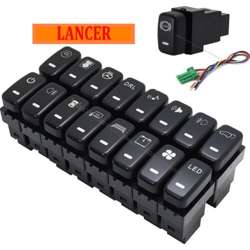 For Mitsubishi LANCER Modification of electronic dog switch for fog light daily running light radar switch recorder