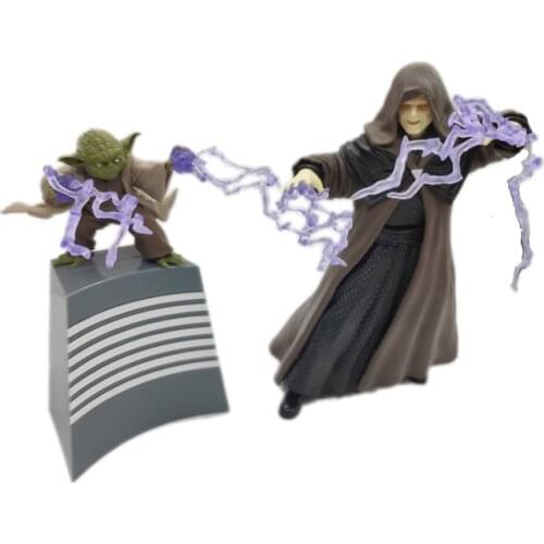 20cm Animation Star Wars Special Effects Figures Sheev Palpatine Master Yoda PVC Model Toy Collection Ornaments