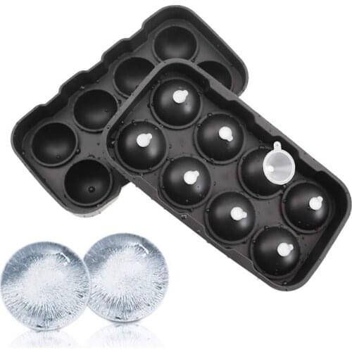1pcs 8 Cell Ice Cubed Mold Kitchen Stackable Slow Melting DIY Round Jelly Making Mould Home Cocktail Drink Make Molds