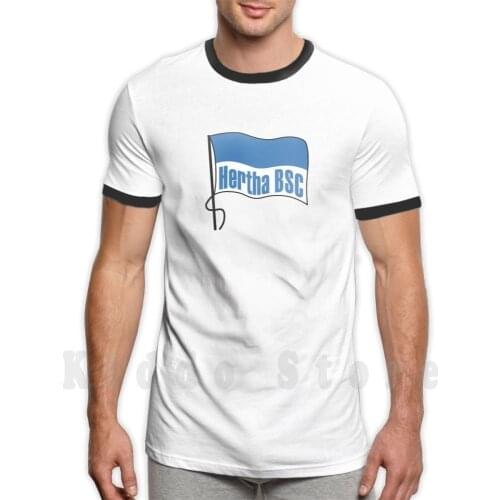 Hertha Berlin T Shirt Cotton Men DIY Print Cool Tee Berlin Hertha Germany Football Hertha Berlin Soccer German Brandenburg Gate