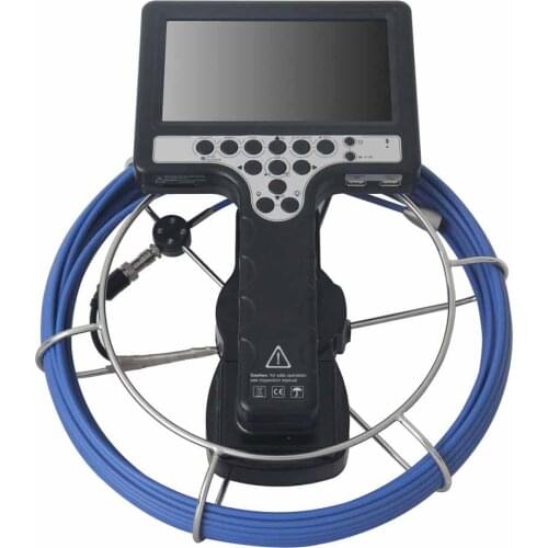 Handheld Drain Pipe Inspection CCTV Camera 512 hz transmitter with 40meters Cable and DVR Recording