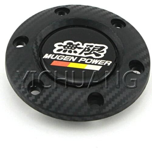 Mugen Power Car Styling Racing Steering Wheel Horn Push Button Speaker Control Cover ABS Plastic Edge Cover Ring
