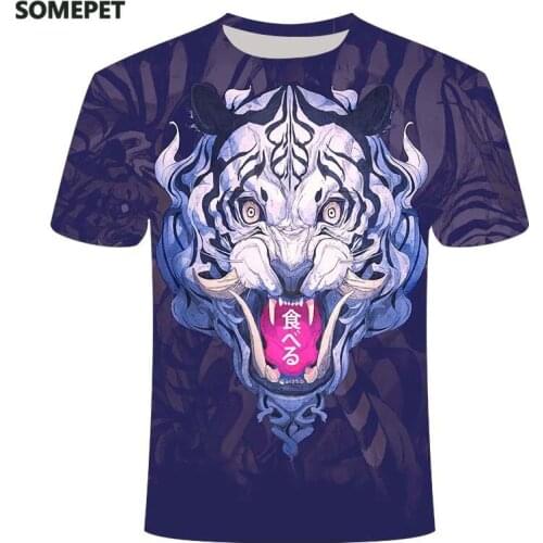 Famous animal mens and womens T-shirt short-sleeved T-shirt printing 3dt shirt casual hip-hop 3d printing T-shirt top XXS-6XL