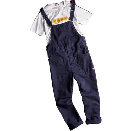 Mens big pocket loose overalls overalls overalls casual overalls khaki army green pants