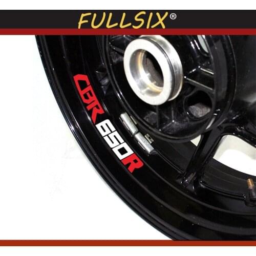 Motorcycle Wheel Sticker Decal Reflective Rim logo Bike waterproof tire reflective logo sticker for HONDA cbr650r CBR650R